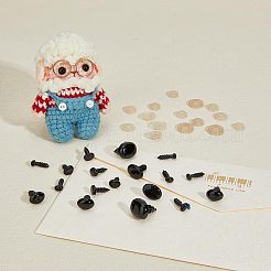 Harzpuppe basteln Augen und Nasen mit Unterlegscheiben&nbsp;DIY-WH0209-04