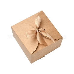 Scatole regalo di carta con fiocco di nastro creativo quadrato&nbsp;ST-CJ0006-01A