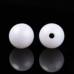 Perles acryliques opaques arc-en-ciel en caoutchouc&nbsp;MACR-T010-10mm-08-01