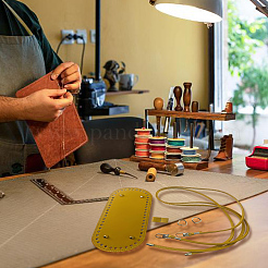 1 Set handgefertigte Zubehör-Kits für den unteren Schultergurt aus PU-Leder&nbsp;DIY-CL0001-34