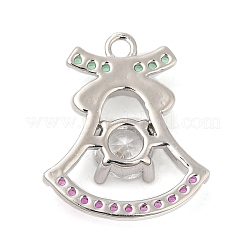 Placage en rack pendentifs en zircone cubique pavés de laiton&nbsp;KK-R150-11P