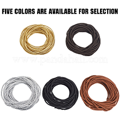 10 m runde geflochtene Kordel aus Kunstleder&nbsp;WL-GF0001-32B-04