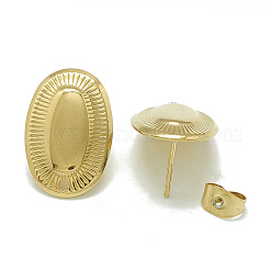 Boucles d'oreilles à tige en acier inoxydable 304&nbsp;LS-X-STAS-Q225-07G
