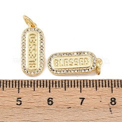 Ottone micro spianare pendenti zirconi&nbsp;KK-P339-13G