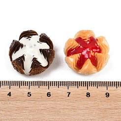 Lebensmittel-Cabochons aus undurchsichtigem Kunstharz&nbsp;CRES-T027-06M