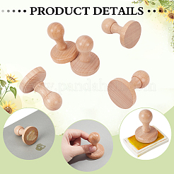 Holzstempel mit Griff&nbsp;AJEW-WH0348-630A