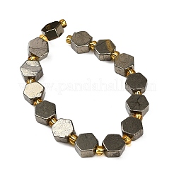 Stränge aus natürlichen Goldpyritperlen&nbsp;G-F833-B17-01