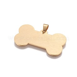 Pendentifs en acier inoxydable 304 avec placage ionique (IP)&nbsp;STAS-F200-01G