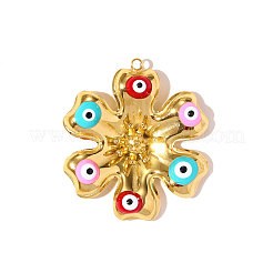 304 Edelstahl-Emaille-Anhänger&nbsp;STAS-OY010-53G