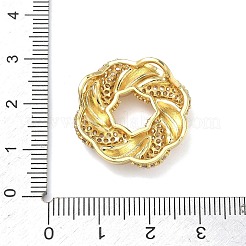 Pendentifs avec zircon cubiques à micro-pavés en laiton&nbsp;KK-C254-04G