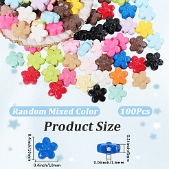 100 Stück undurchsichtige Acrylperlen&nbsp;OACR-PA0001-57