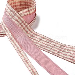 Nastro in poliestere con stampa tartan da 9 metro e 3 stili&nbsp;SRIB-C002-01H
