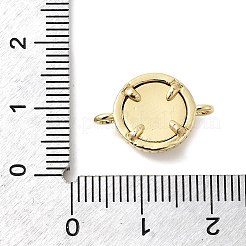 Messing mit Harz blau Böse Augen Verbinder Verbinder Charms&nbsp;KK-H529-38B-G
