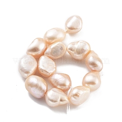 Fili di perle di perle d'acqua dolce coltivate naturali&nbsp;PEAR-P062-36B