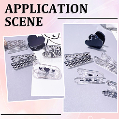 10 Stück Acryl-Clips in 5 Stilen&nbsp;AJEW-SP0004-52