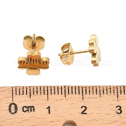 Pendientes de botón de acero inoxidable 304&nbsp;EJEW-I321-03G