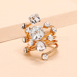 Mehrschichtige Ringe aus Legierung mit Strassen&nbsp;LS-VU7935-1