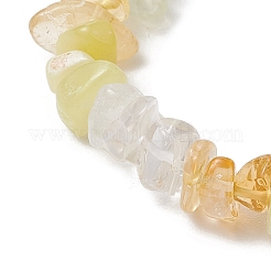 Natürliche gemischte Steinspäne strecken Armbänder&nbsp;BJEW-JB11065-03