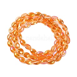 Chapelets de perles en verre électroplaqué&nbsp;EGLA-B005-01A-FR01