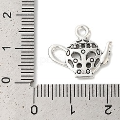 Théière breloques d'alliage de zinc de style tibétain&nbsp;TIBEP-R334-179AS-RS