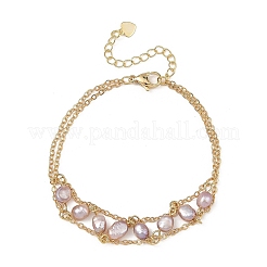 Braccialetti di catene portacavi in ottone&nbsp;BJEW-JB14220