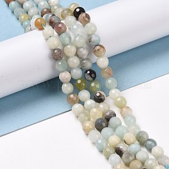 Brins de perles d'amazonite de fleurs naturelles&nbsp;G-E571-26A