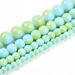 Perles de verre de peinture de cuisson&nbsp;X1-DGLA-N003-10mm-C04