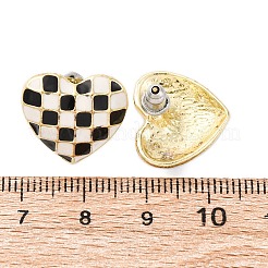 Aretes de aleación de esmalte&nbsp;EJEW-Z113-01G-A