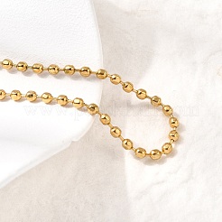 Bracelets à chaîne à billes en acier inoxydable 304 pour femmes&nbsp;BJEW-B140-04G