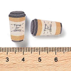 Perles en bois imprimées&nbsp;WOOD-Z002-01B