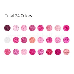288g 24 colores cuentas de semillas de vidrio&nbsp;SEED-JQ0005-01G-2mm