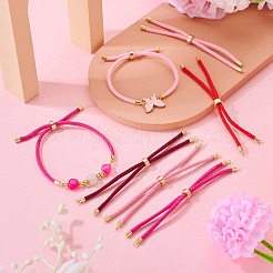 5 Stück 5 Farben Polyesterschnur Armbandherstellung&nbsp;MAK-TA0001-40