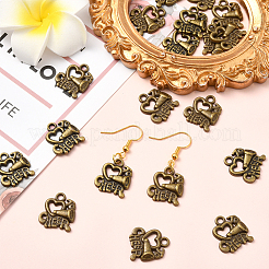 60 pièces pendentifs en alliage de style tibétain&nbsp;FIND-SC0018-05