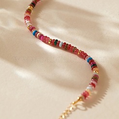 Pulseras hechas a mano con cuentas redondas de piedras preciosas mixtas naturales y sintéticas&nbsp;XL9343-3
