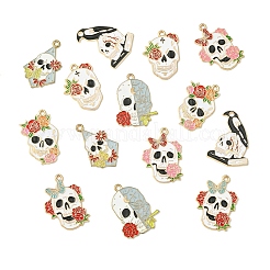 14 Stück 7 Stile Halloween-Legierungsanhänger&nbsp;ENAM-YW0004-69