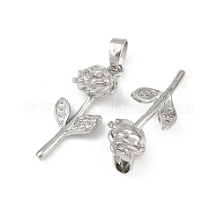 Colgante micropavé cubic zirconia de latón&nbsp;KK-F908-22P
