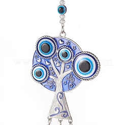 Lampwork fait à la main échines à vent mauvais œil&nbsp;HJEW-C001-09