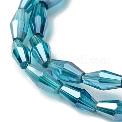 Transparentes cuentas de vidrio electroplate hebras&nbsp;GLAA-K064-05A-PL02