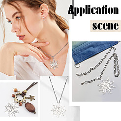 10 pendentif en acier inoxydable 201&nbsp;STAS-DC0011-07