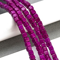 Filo di perline turchesi sintetici&nbsp;TURQ-G108-4x4mm-02
