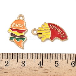 2pcs pendentifs en émail en alliage&nbsp;ENAM-I077-03KCG-01