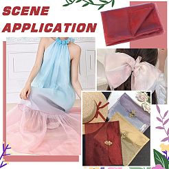 Polyester-Organza-Stoffe&nbsp;DIY-WH0622-114B