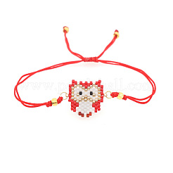 Böhmische Gliederarmbänder aus Glasperlen&nbsp;GU2196-2