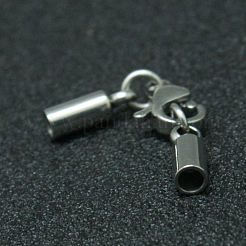 Emembouts de cordon tubulaires en acier inoxydable 304 résistant au ternissement&nbsp;STAS-I045-49