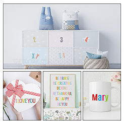 Bunte Vinyl-Buchstaben&nbsp;DIY-WH0349-117B