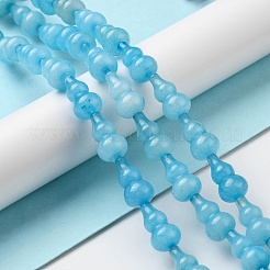 Natürliche weiße Jade perlen Stränge&nbsp;G-C039-B04