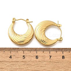 Boucles d'oreilles créoles en acier inoxydable 304 pour femmes&nbsp;EJEW-L296-083G