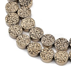 Fili di perline di ematite sintetica non magnetica elettrolitica&nbsp;G-H072-F01-01A