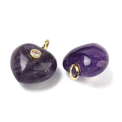 Natürlichen Amethyst Edelsteinanhänger&nbsp;G-B180-03G-07