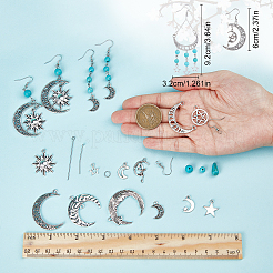 DIY-Set zur Herstellung von Mond- und Sternohrringen&nbsp;DIY-SC0020-19